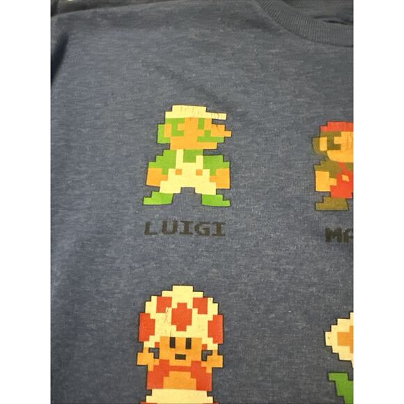 Nintendo Club - rare Mario Shirt SZ Large Nintendo Characters Graphic Print - Picture 2 of 6